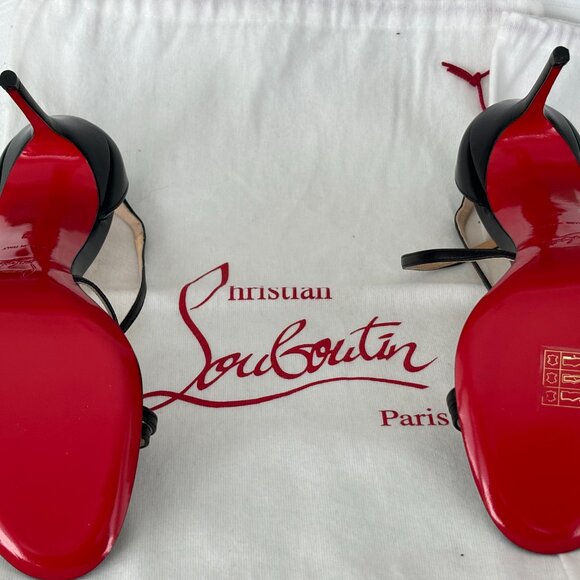 Christian Loutboutin Gwynitta 100 mm sandals size US 9, like new - Picture 10 of 12